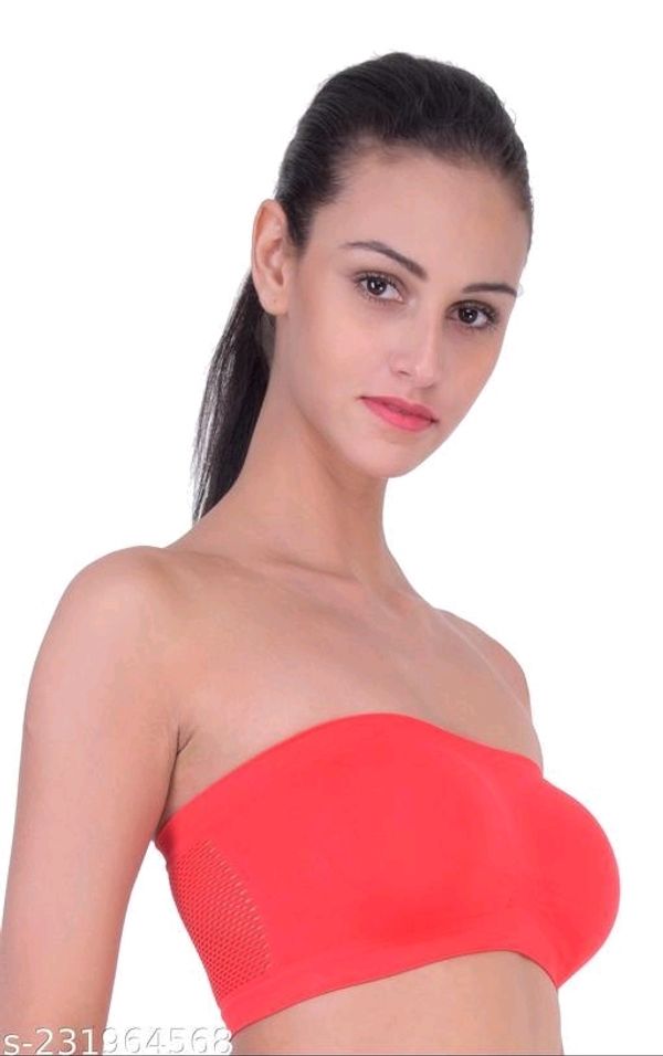 Buy Clothonics Front Open Non Padded Non Wired Cotton Everyday Bra RED Blue  at