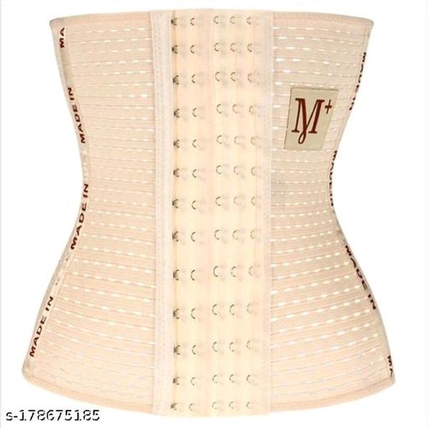 Fshway Women's Waist Trainer Corset for Everyday Wear Steel Boned Tummy  Control Body Shaper with Adjustable Hooks-its a Free Size Belt Suitable to  30