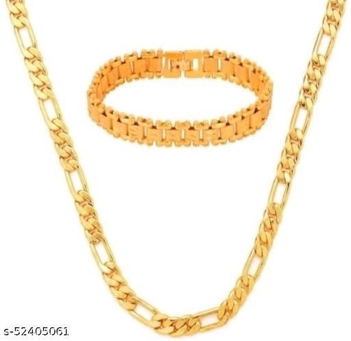 Manveer 1 Gram Best Quality 24KT Men Bracelets Lucky For Gents Mens Gold  Plated Double Tone