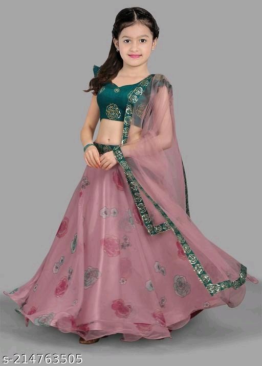 Buy Shoryam Fashion Semi Stitched Lehanga Cholis - Kids Lehenga-Bridal Wear  | For Girls 9 to 13 years | Fancy Designer Gagra Choli Suits-For Weddings |  Taffeta Satin Silk (8-9 Years, blue) at Amazon.in