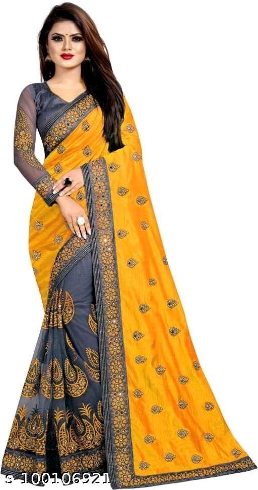 Yellow Sarees Party - Buy Yellow Sarees Party online in India