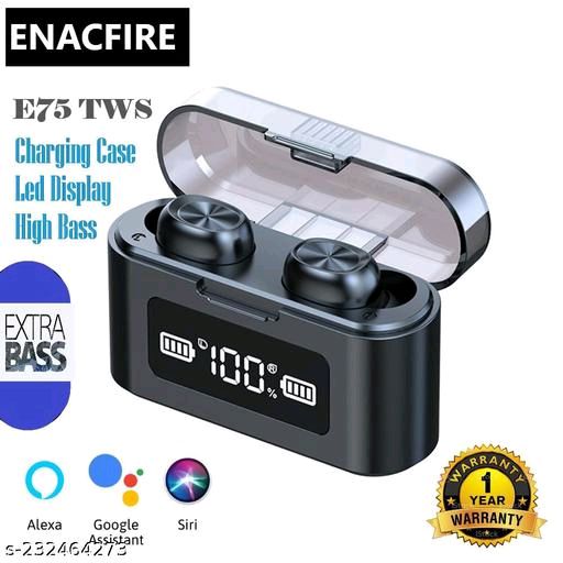 Enacfire TWS E75 HEADPHONES BLUETOOTH EARBUDS Earphone with Mic