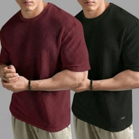 Elvasta Men T-shirt Pack Of 2