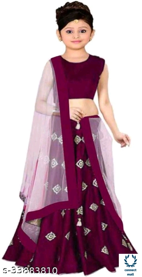 Stylish Kids Ethnic Wear Girls Lahenga Choli  with dupatta Pack of 1 from 0- 15yrs - Red