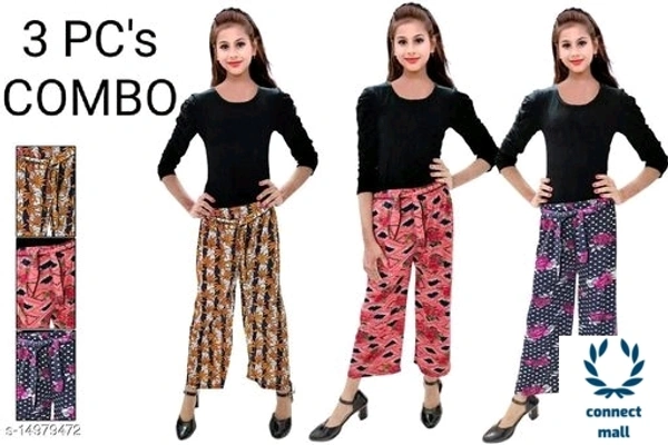 Girls Track Pants - Pack of 3 - 6-7Years