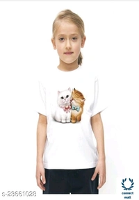 Causal Elegant  Girls Top - 4-5, 5-6, 6-7, 7-8, 8-9, -9-10, 10-11 Yrs, White, Polyester 