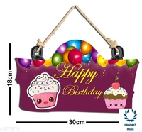 Wodden Wall Hanging - 30 cm×18 cmx3 cm, 7 Different Colour, Wood