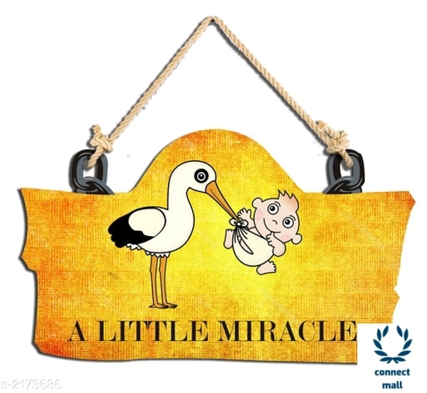 Wodden Wall Hanging - 30 cm×18 cmx3 cm, 7 Different Colour, Wood