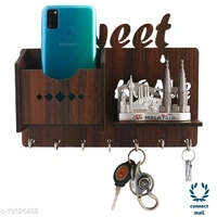  Classy Wall Hook - 14cm× 25.5 cm × 10 cm, Brown, Wooden
