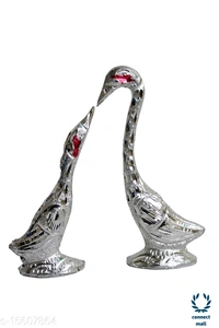 Elegant Decor Showpieces - 10.5 cm ×10 cm × 10.5 cm, Golden Yellow, Brass