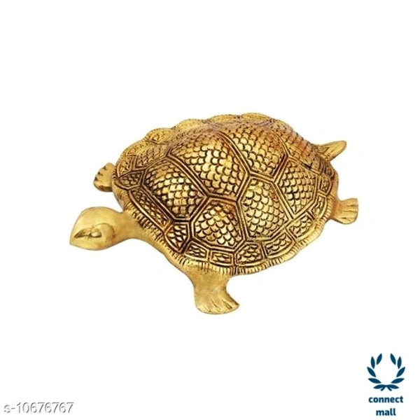 Modern Festival Decor Showpieces - 12 cm×7cm× 12cm, Yellow, Metal