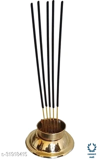 Insence Stick Holder - 28.5cm×10cm×10cm, Yellow, Metal 