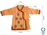 ladoo Gopal dress - 3-4 yrs, Orange, Cotton