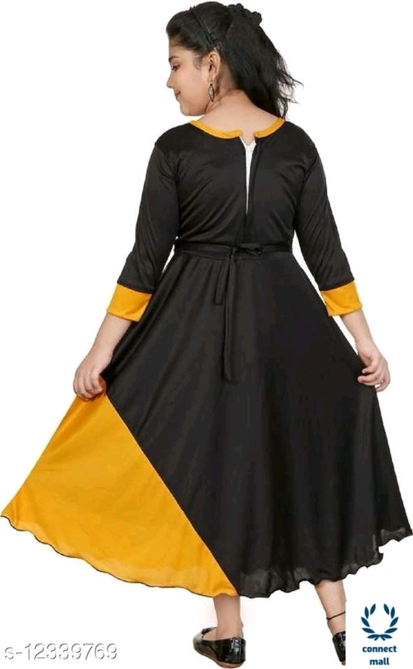 Long frock - Cotton  - 9 -10yrs, Black, Cotton