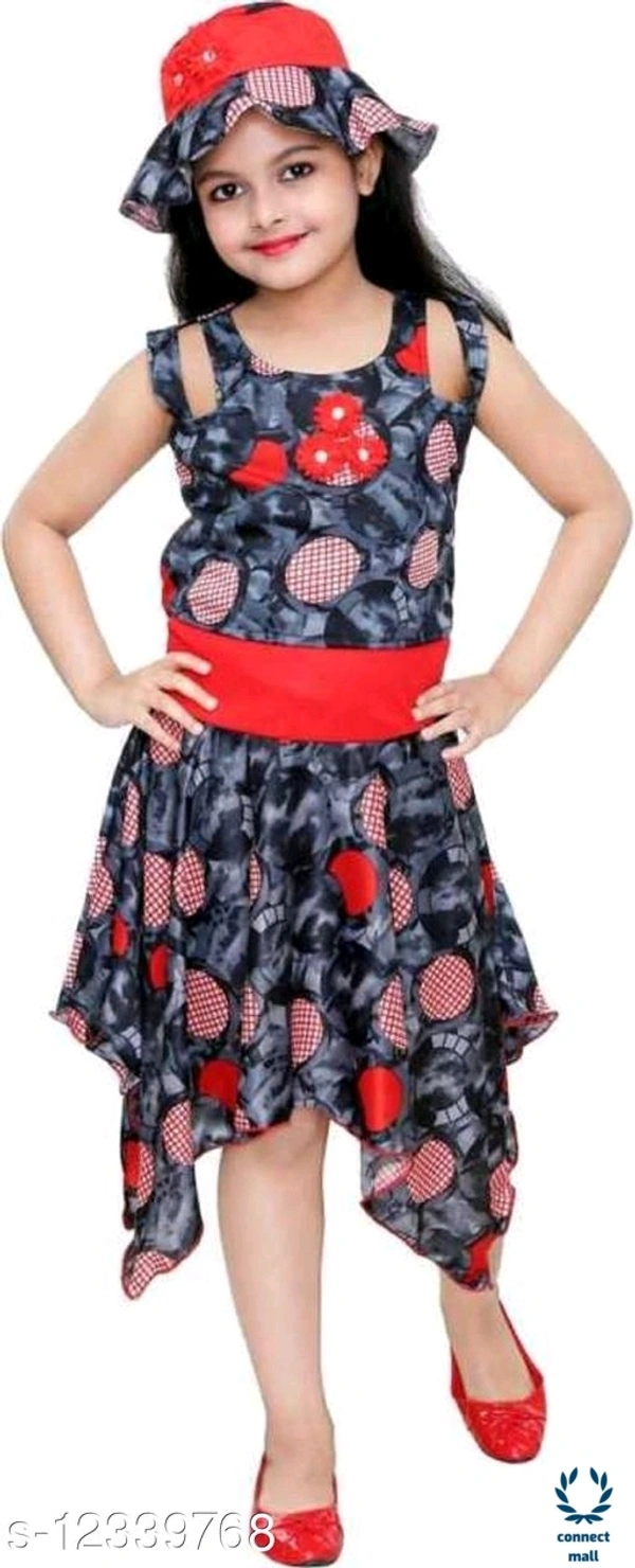 Long Cotton frock - 8-9yrs, Black, Cotton Blend