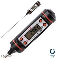 Kitchen Thermometer - 4cm × 2cm × 8 cm, Black, Staliniens steel