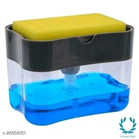 2 in 1 Vim Liquid Dispanser with Free Sponge - Few Drop Dispense liquid   - Free, Plastic