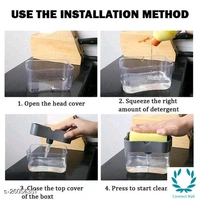 2 in 1 Vim Liquid Dispanser with Free Sponge - Few Drop Dispense liquid   - Free, Plastic