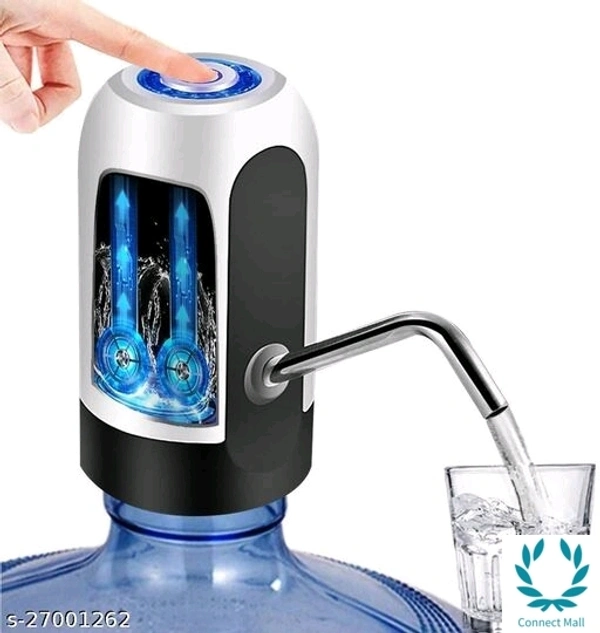 Classy Automatic Water Pump Portable Switch Dispenser - Free, Black & White Combination, Plastic