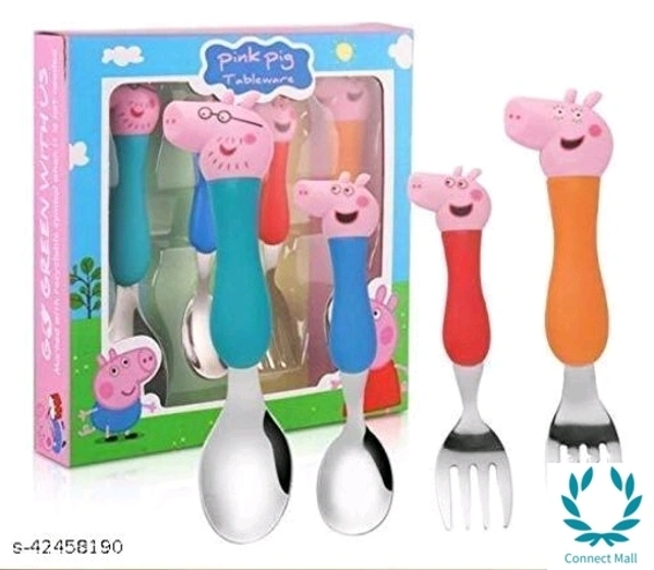 Kids Spoon Set Of 4 - Papa Pig