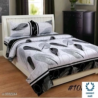 Graceful Bedsheet - 90cm × 90 cm, Red, Poly Cotton 