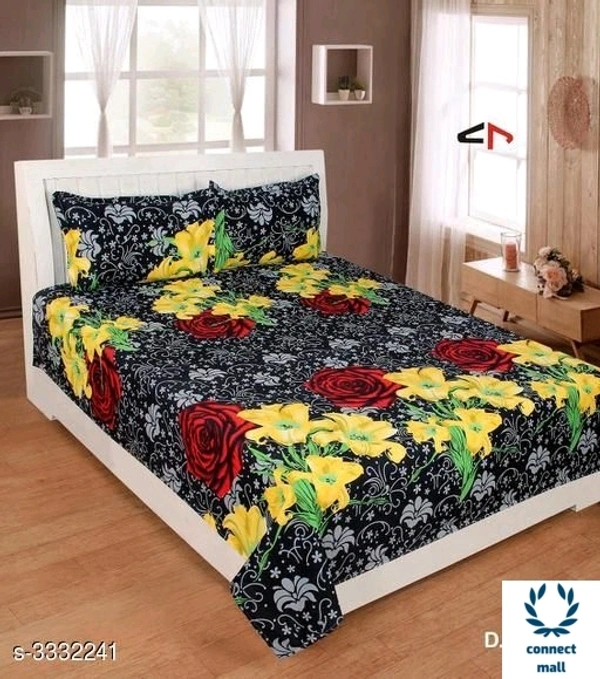 Graceful Bedsheet - 90cm × 90 cm, Red, Poly Cotton 