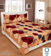 Graceful Bedsheet - 90cm × 90 cm, Red, Poly Cotton 