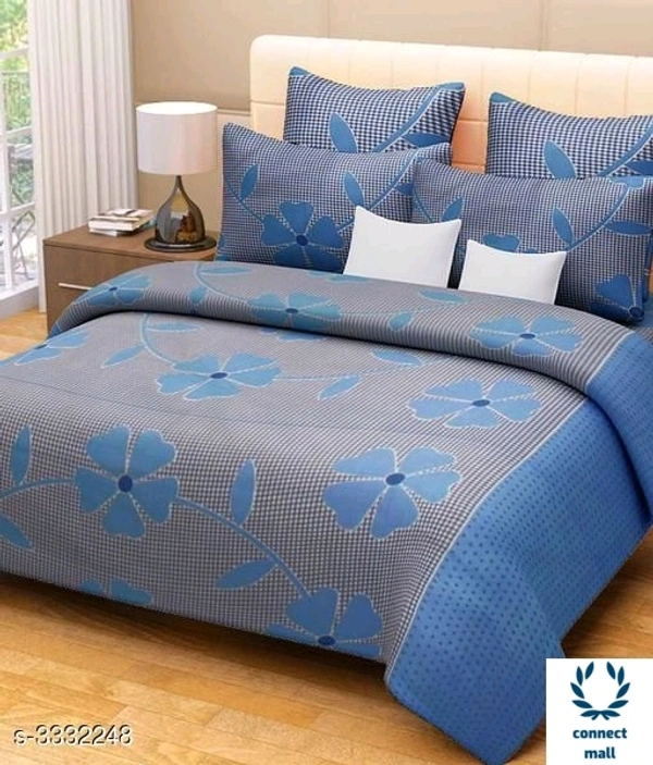 Graceful Bedsheet - 90cm × 90 cm, Red, Poly Cotton 