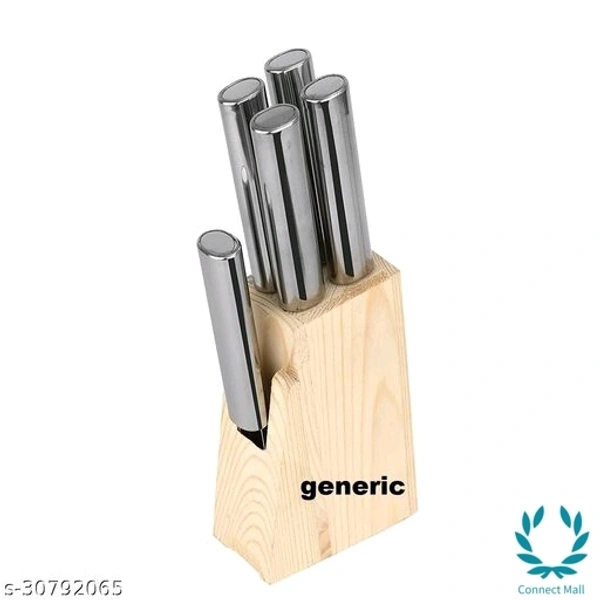 Kitchen Knife Peeler With Wooden Stand