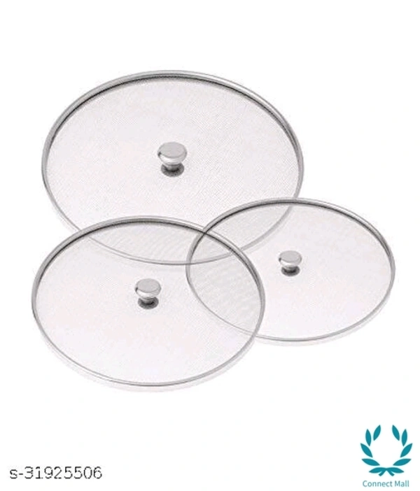 Stainless Steel Net Lid - Set Of 4 - 8,9,10 inch