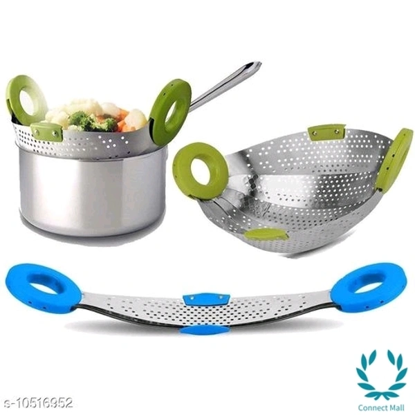 Foldable Colander Drainer Basket - plastic