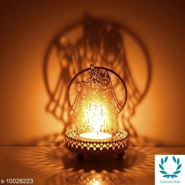 Divine Shadow Buddha Tea Lamp Radha Krishna - Radha Krishna Shadow