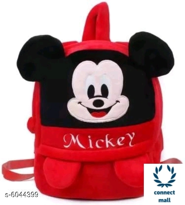 Kids Backpack - Red, Canvas, 3
