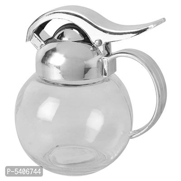 Glass Sause Dispenser  - Round Shape with Lid