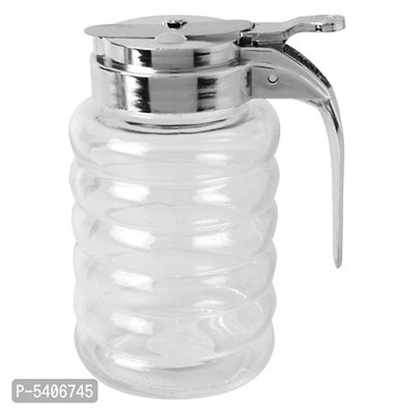 Glass Sause Dispenser  - Jar Shape With Lid