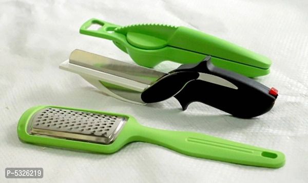 Combo Of 3 Cutter Grater With Lemon Squeezer (Squeezer + Opner)