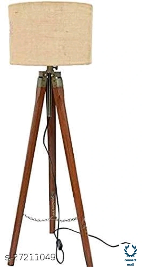 Modern Lamp - 30cm×30cm×100cm, Brown, Wood, 2