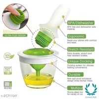 Oil Brush Set With Glass Bowl