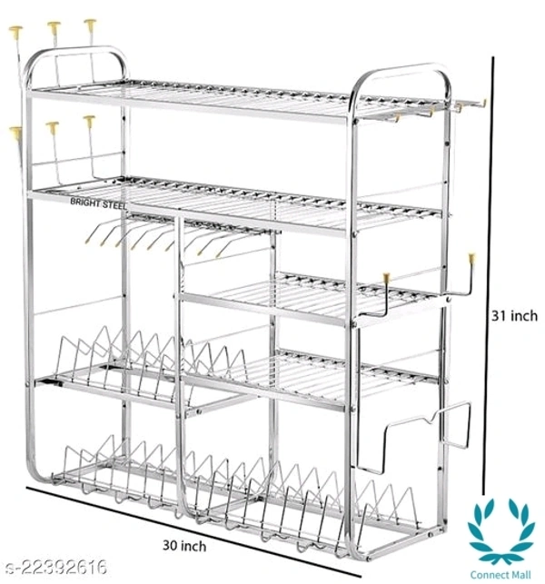 Stainless Steel 5 - Rack And 6 - Holder (30inch)
