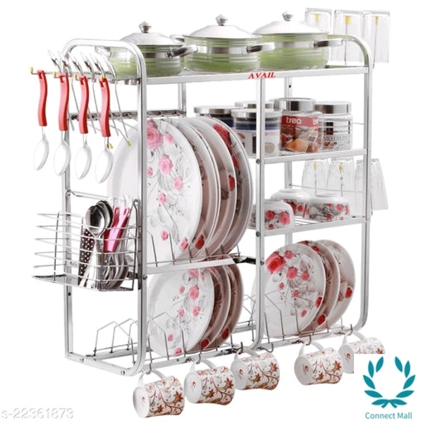 Stainless Steel 4 - Rack And 5 - Holder 