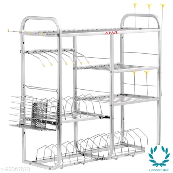 Stainless Steel 4 - Rack And 5 - Holder 