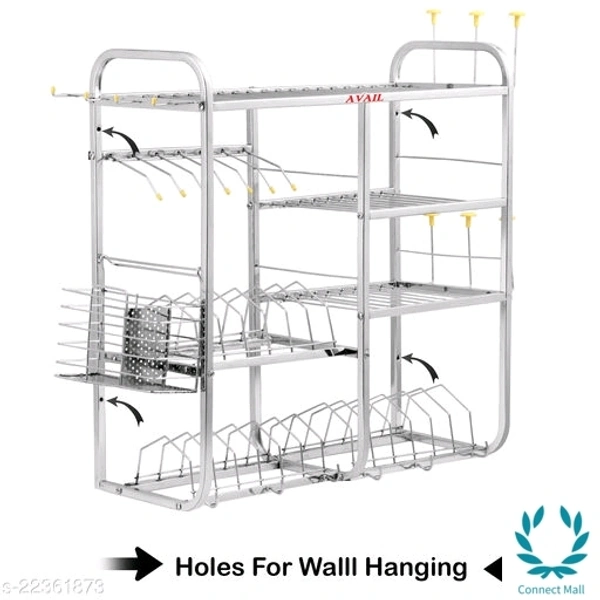 Stainless Steel 4 - Rack And 5 - Holder 