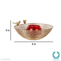 Bird Tealight Holder/ Fruits Platter - Pack Of 2