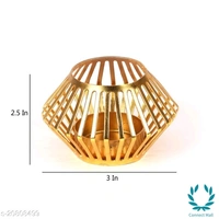 Small Plating Tealight Holder Pack Of 2