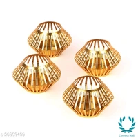 Small Plating Tealight Holder Pack Of 2