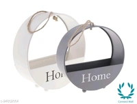Dedoot Wall Mounted Flower Basket - Pack Of 2 - Black and White, 2 pc