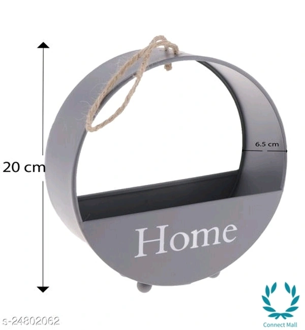 Dedoot Wall Mounted Flower Basket - Pack Of 2 - Black, 1 Pc