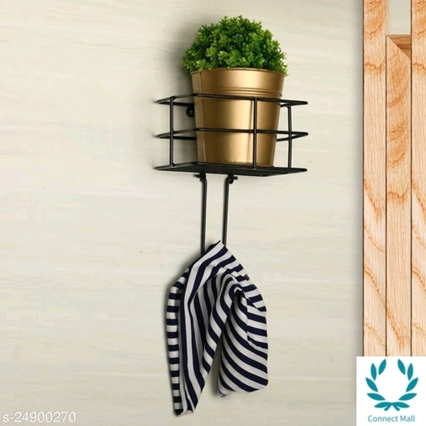 Planter Stand With Golden Pot