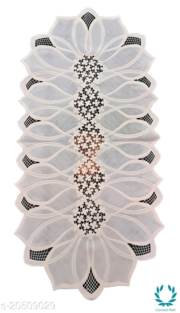 Designer Table Runner - White