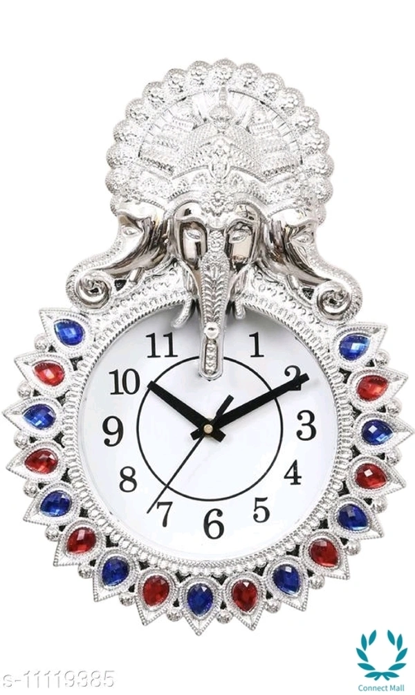 Designer Analog Wall Clock - Sliver